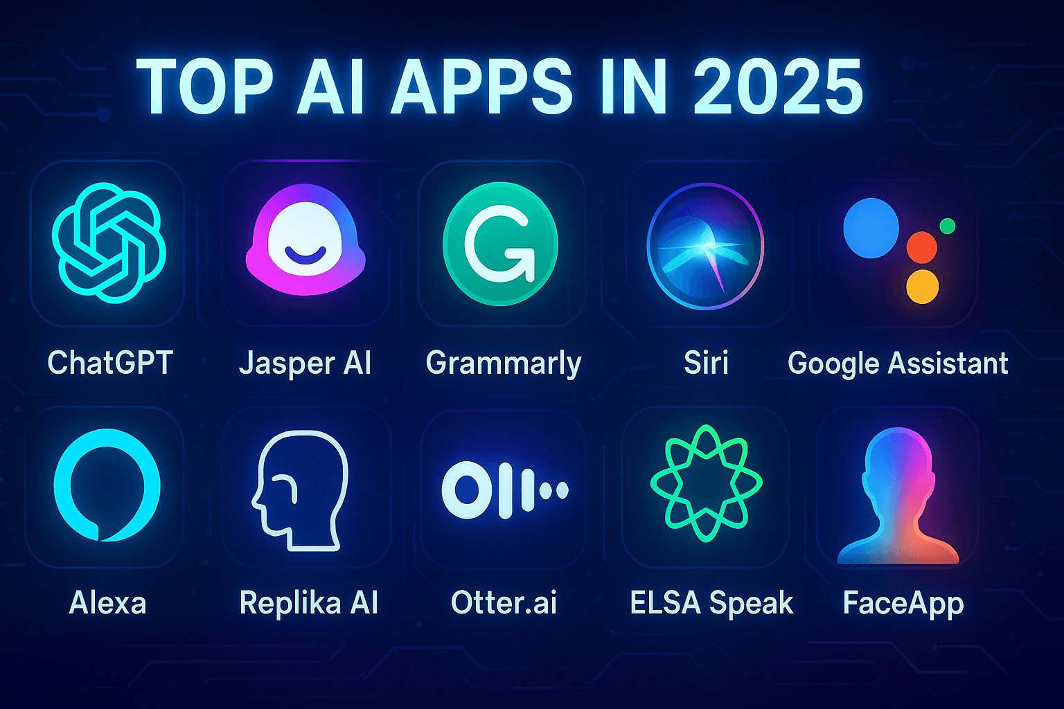 Top 10 Artificial Intelligence Apps in 2025