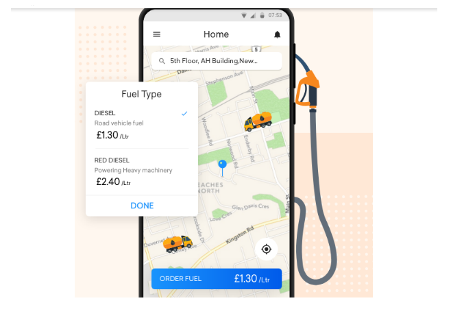 On Demand Fuel Gas Delivery App